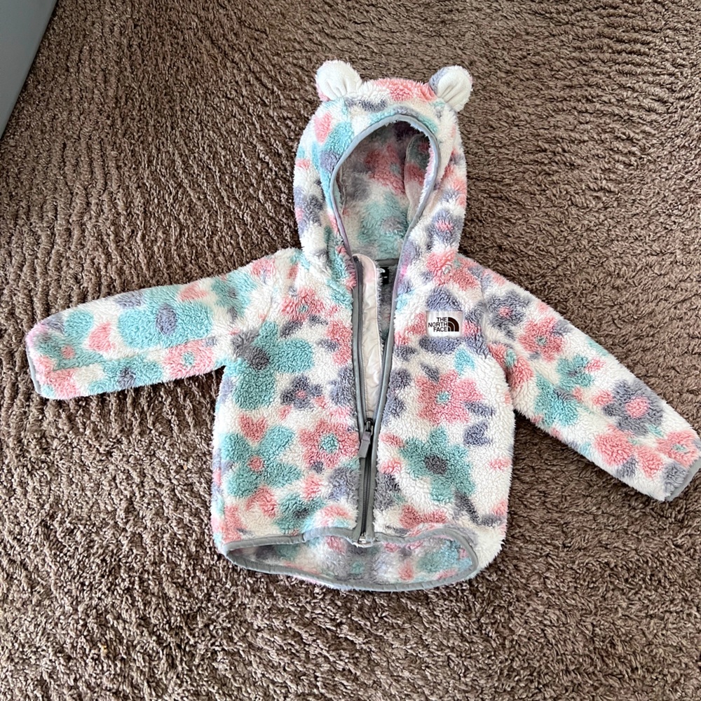 The North Face baby bear fleece jacket 12-18mos